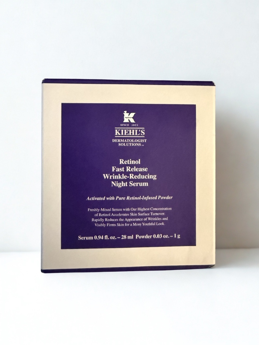 Kiehl’s Retinol Fast Release Wrinkle-Reducing Night Serum 28ml | New In Box